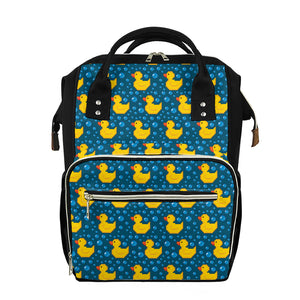 Pixel Rubber Duck Pattern Print Diaper Bag