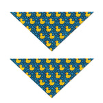 Pixel Rubber Duck Pattern Print Dog Bandana