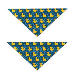 Pixel Rubber Duck Pattern Print Dog Bandana