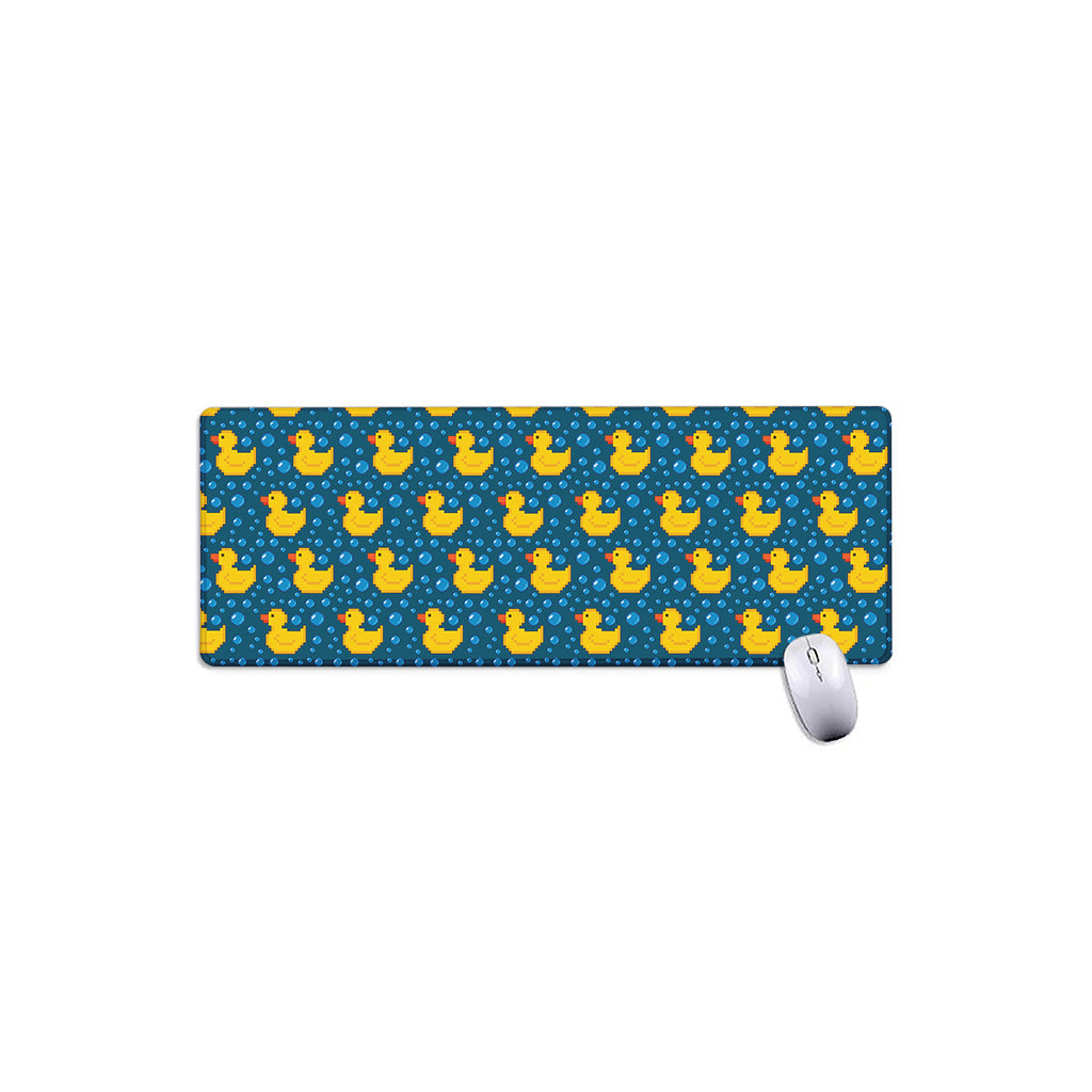 Pixel Rubber Duck Pattern Print Extended Mouse Pad