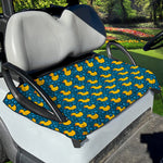 Pixel Rubber Duck Pattern Print Golf Cart Seat Cover