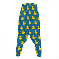 Pixel Rubber Duck Pattern Print Hammer Pants