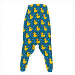Pixel Rubber Duck Pattern Print Hammer Pants