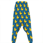 Pixel Rubber Duck Pattern Print Hammer Pants