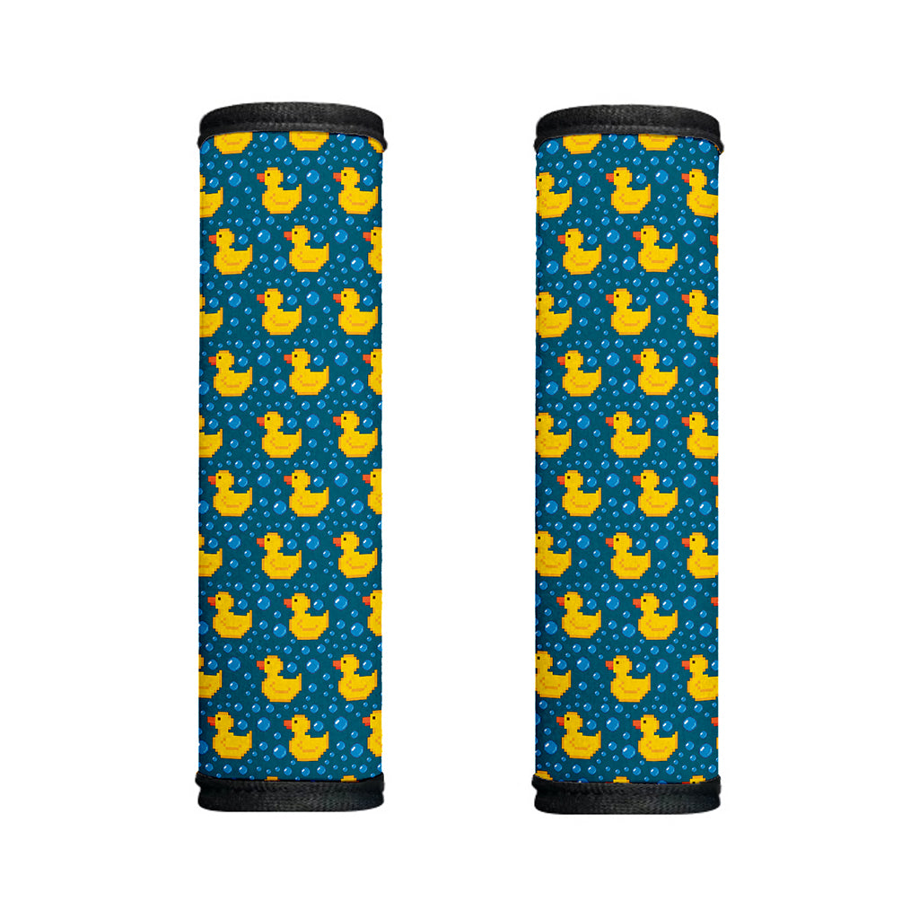 Pixel Rubber Duck Pattern Print Handle Covers