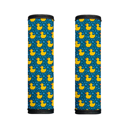 Pixel Rubber Duck Pattern Print Handle Covers
