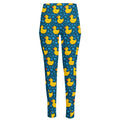 Pixel Rubber Duck Pattern Print High-Waisted Pocket Leggings