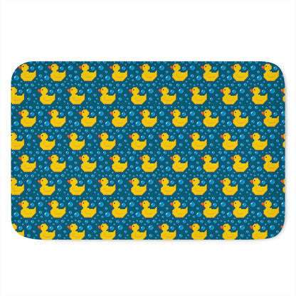 Pixel Rubber Duck Pattern Print Indoor Door Mat