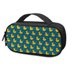Pixel Rubber Duck Pattern Print Insulin Cooler Travel Case