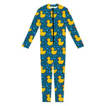 Pixel Rubber Duck Pattern Print Jumpsuit