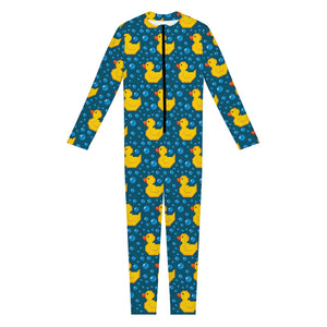 Pixel Rubber Duck Pattern Print Jumpsuit