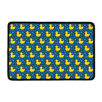 Pixel Rubber Duck Pattern Print Kitchen Mat