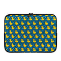 Pixel Rubber Duck Pattern Print Laptop Sleeve