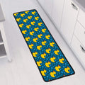 Pixel Rubber Duck Pattern Print Long Kitchen Mat