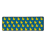 Pixel Rubber Duck Pattern Print Long Kitchen Mat