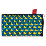 Pixel Rubber Duck Pattern Print Mailbox Cover