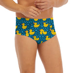 Pixel Rubber Duck Pattern Print Men's Briefs