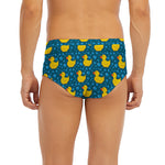 Pixel Rubber Duck Pattern Print Men's Briefs