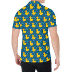 Pixel Rubber Duck Pattern Print Men's Shirt