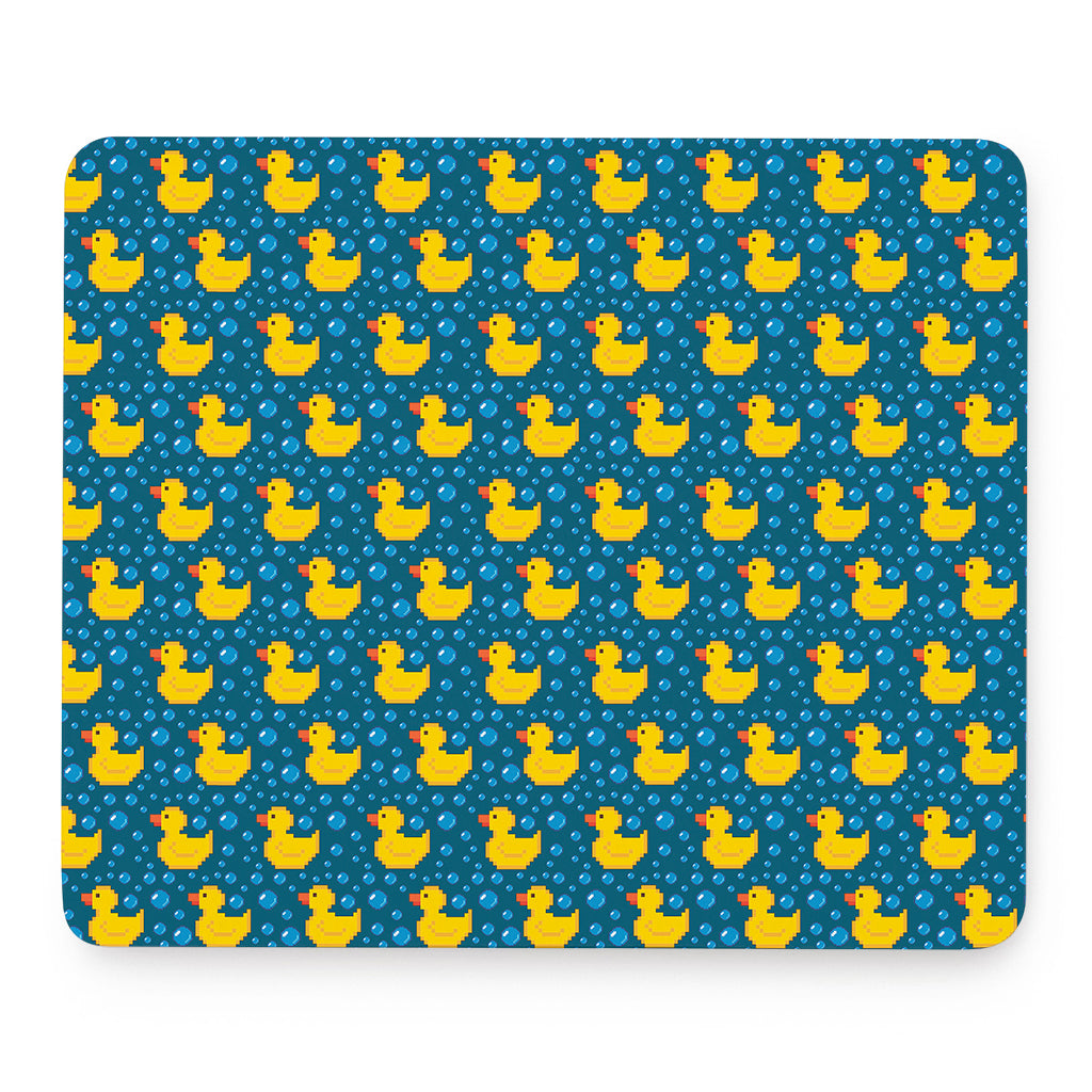 Pixel Rubber Duck Pattern Print Mouse Pad