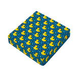 Pixel Rubber Duck Pattern Print Outdoor Seat Cushion Cover