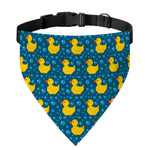 Pixel Rubber Duck Pattern Print Over The Collar Dog Bandana