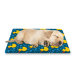 Pixel Rubber Duck Pattern Print Pet Cooling Mat Cover
