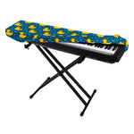 Pixel Rubber Duck Pattern Print Piano Keyboard Cover