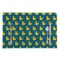 Pixel Rubber Duck Pattern Print Placemat