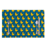 Pixel Rubber Duck Pattern Print Placemat