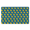 Pixel Rubber Duck Pattern Print Polyester Doormat