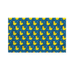 Pixel Rubber Duck Pattern Print Polyester Flag