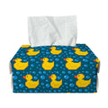 Pixel Rubber Duck Pattern Print Rectangle Tissue Box Cover