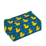 Pixel Rubber Duck Pattern Print Rectangle Tissue Box Cover