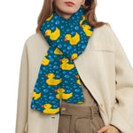 Pixel Rubber Duck Pattern Print Scarf