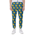 Pixel Rubber Duck Pattern Print Joggers