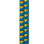 Pixel Rubber Duck Pattern Print Table Runner