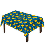 Pixel Rubber Duck Pattern Print Tablecloth