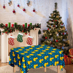 Pixel Rubber Duck Pattern Print Tablecloth