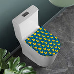 Pixel Rubber Duck Pattern Print Toilet Lid Cover