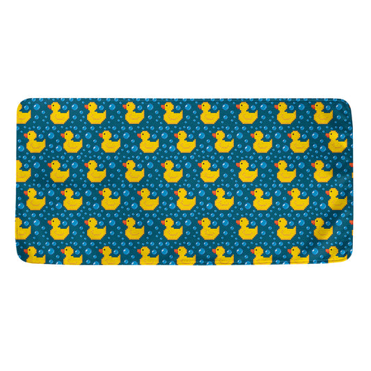 Pixel Rubber Duck Pattern Print Towel