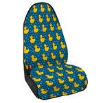 Pixel Rubber Duck Pattern Print Waterproof Car Seat Cover