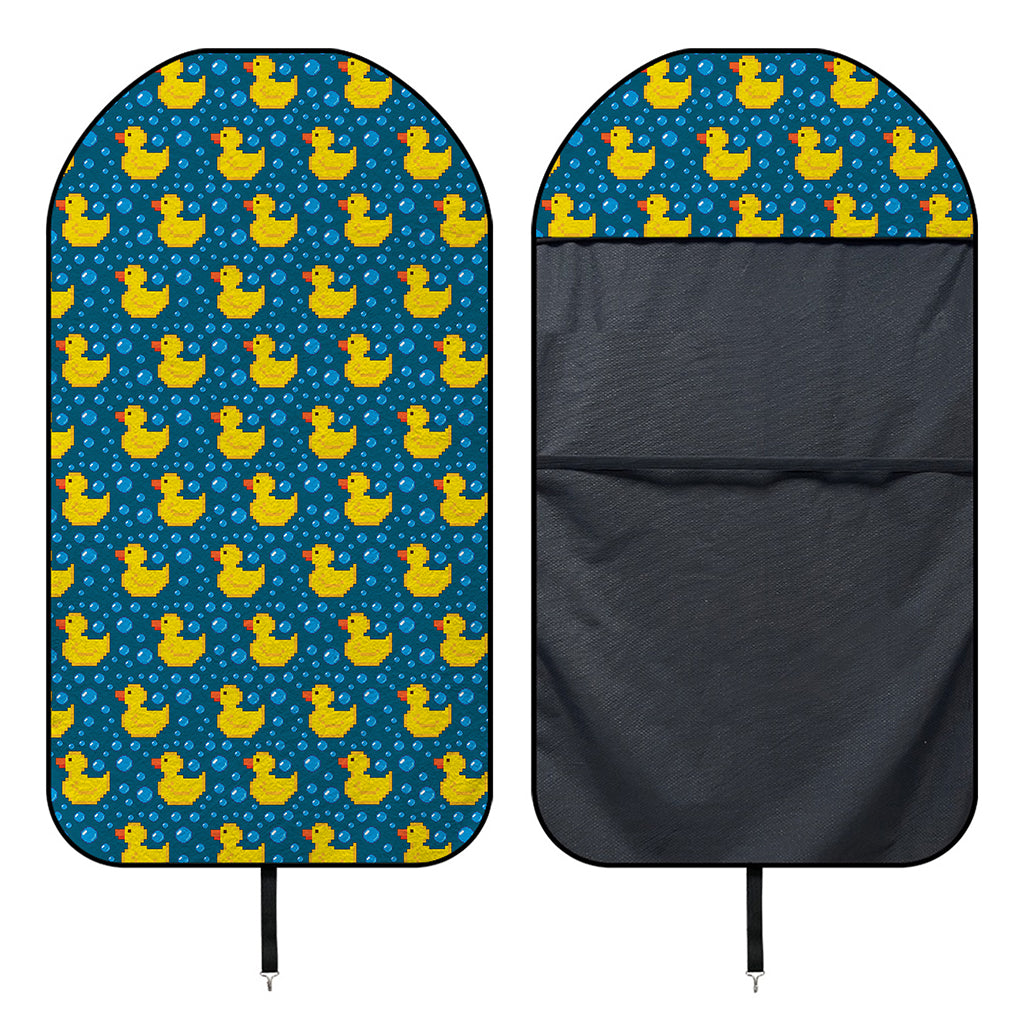 Pixel Rubber Duck Pattern Print Waterproof Car Seat Cover