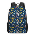 Pixel Space Pattern Print 17 Inch Backpack