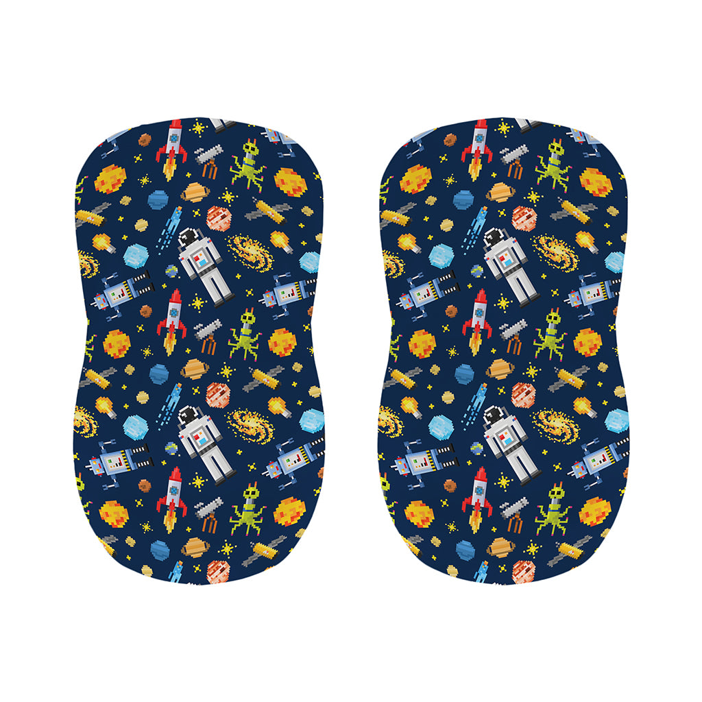 Pixel Space Pattern Print Bar Stool Covers
