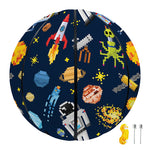 Pixel Space Pattern Print Basketball