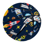 Pixel Space Pattern Print Basketball