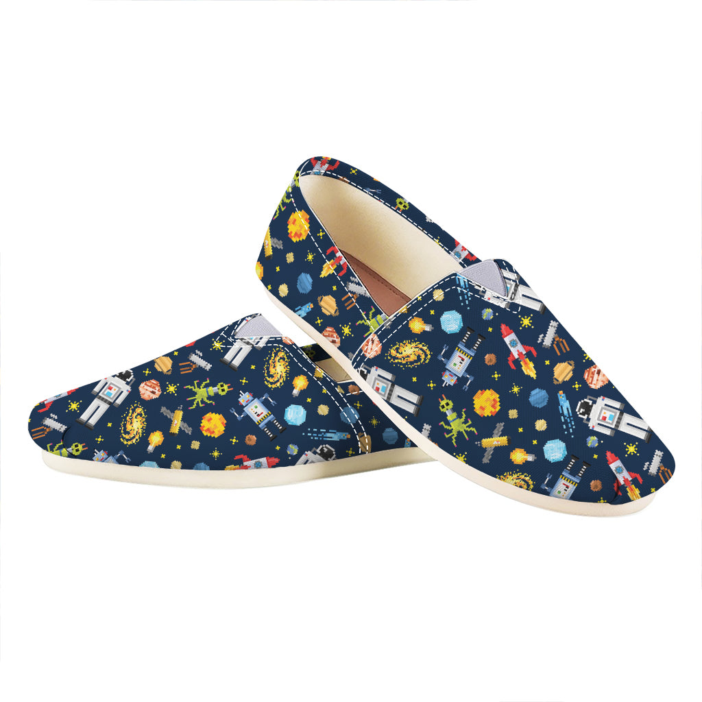 Pixel Space Pattern Print Casual Shoes