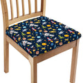 Pixel Space Pattern Print Chair Cushion Cover