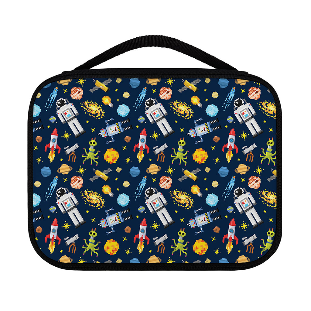 Pixel Space Pattern Print Classic Bible Case